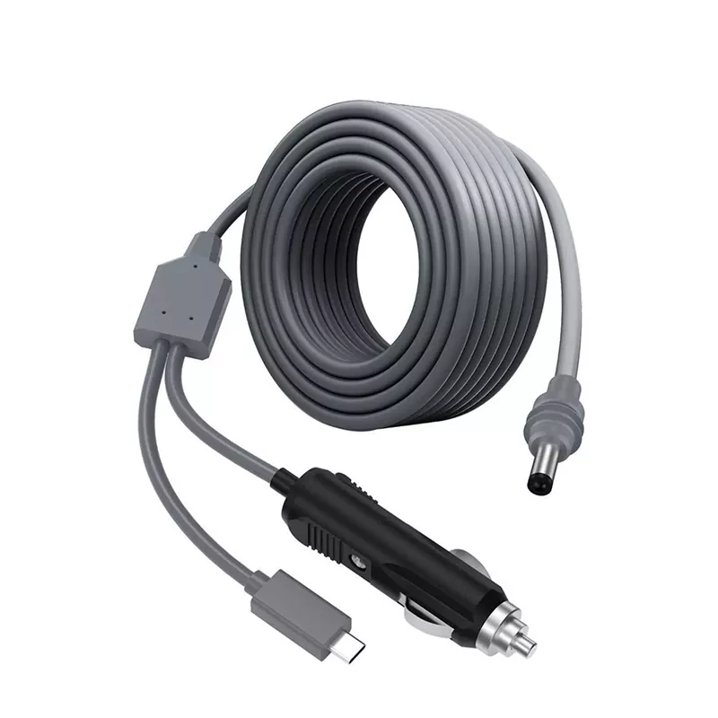 Câble de chargeur de voiture Starlink DC vers USB-C 2 en 1