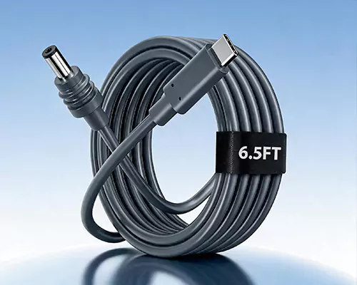 Le câble de charge de type C vers DC permet d'alimenter plusieurs appareils