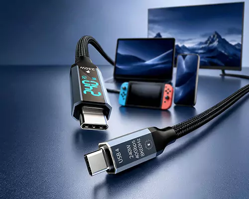 Câble de charge rapide de 240 W, gérant toutes les données de charge en une seule fois